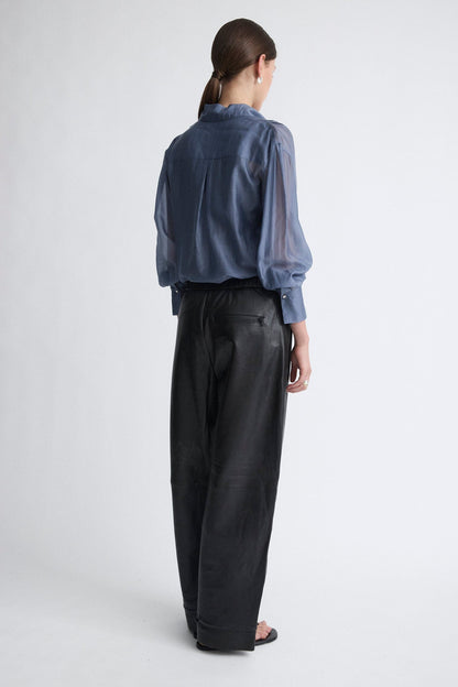 Camisa con jaretas azul Shirts & blouses Miguel Marinero 