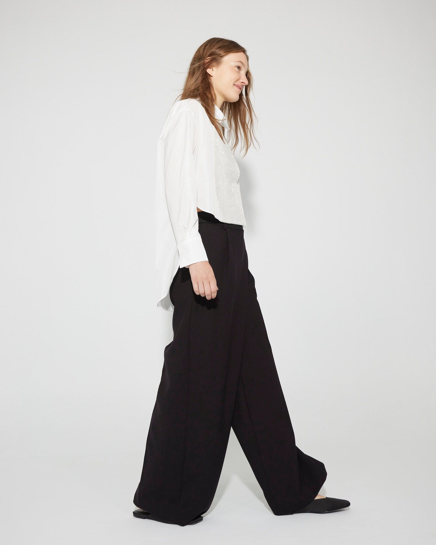 Camisa de pechero de rejilla brillante Shirts & Blouses Tot-Hom 