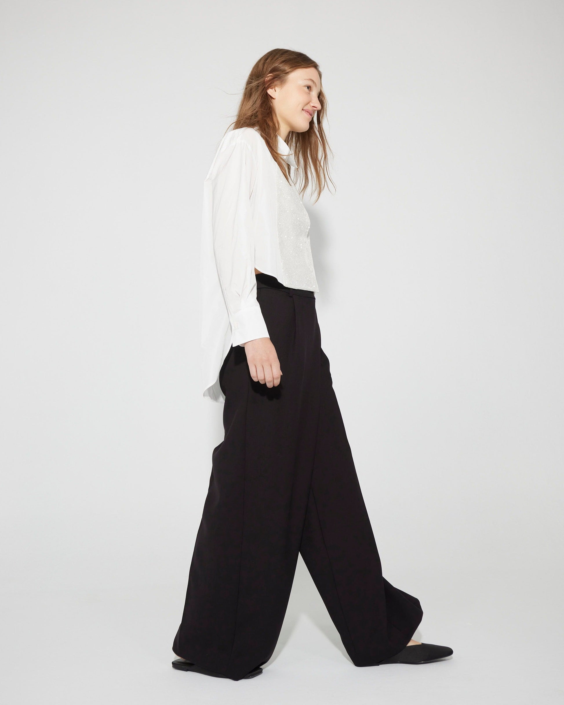 Camisa de pechero de rejilla brillante Shirts & Blouses Tot-Hom 