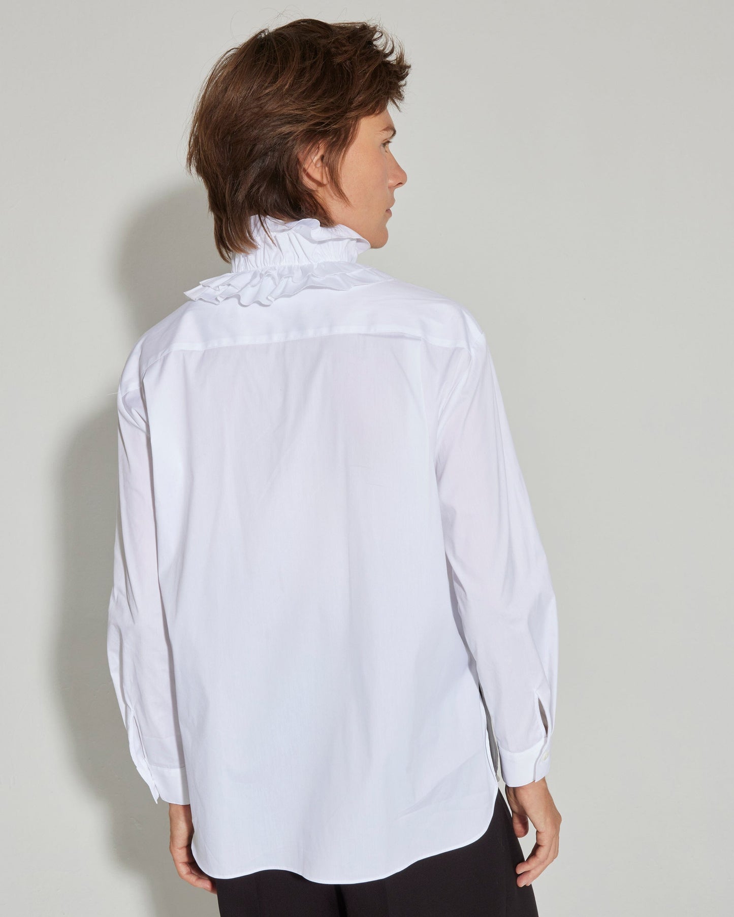Camisa de volantes blanco Shirts & Blouses Tot-Hom 