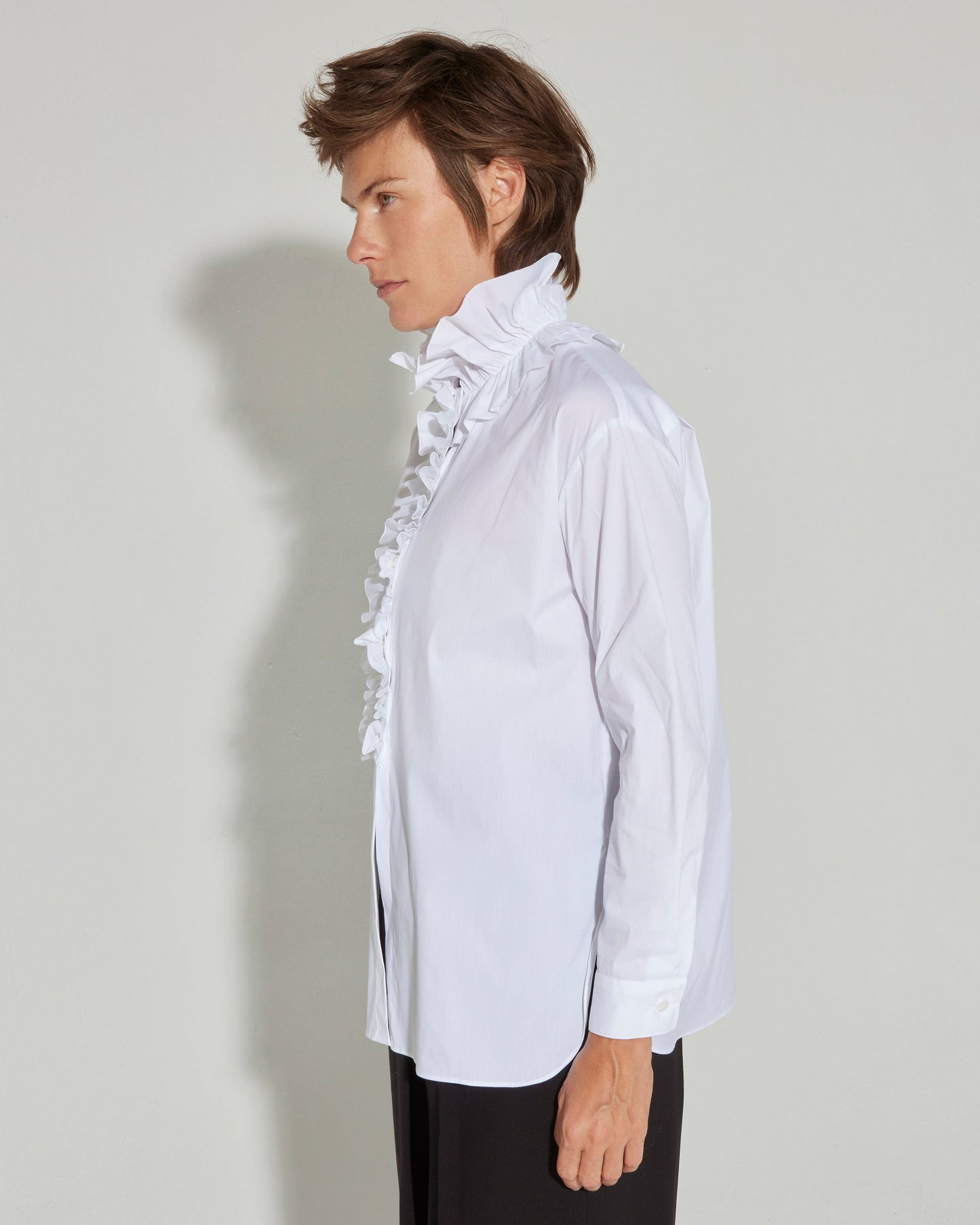 Camisa de volantes blanco Shirts & Blouses Tot-Hom 
