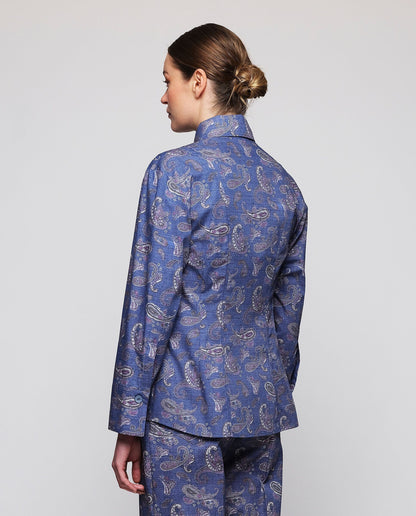 Camisa denim estampado paisley · Mirto · vista 2