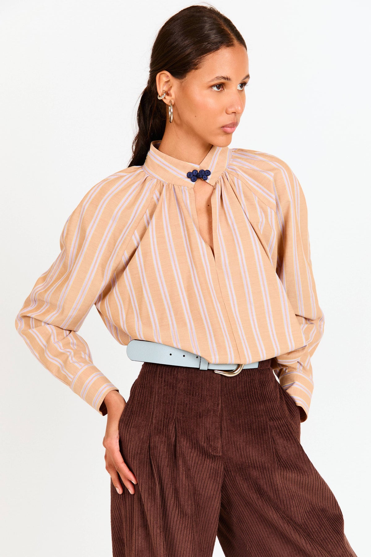 Camisa Dutton camel · Werit · vista 2