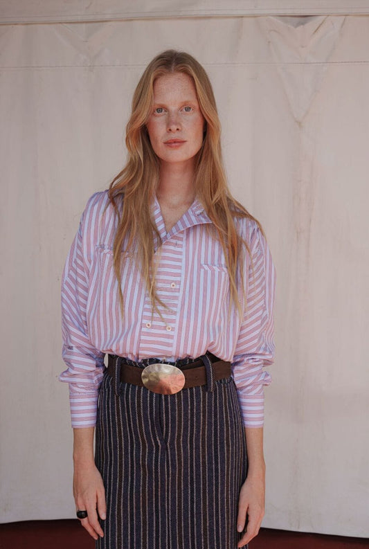 CAMISA HAT RAYAS Shirts & Blouses Himba Collection 