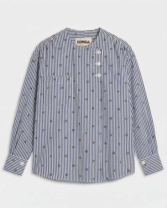CAMISA HATI RAYAS AZUL Shirts & blouses Himba Collection 