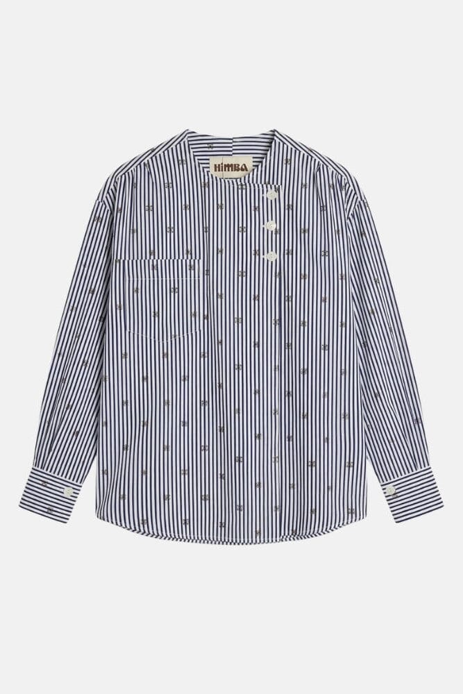 CAMISA HATI RAYAS AZUL Shirts & blouses Himba Collection 