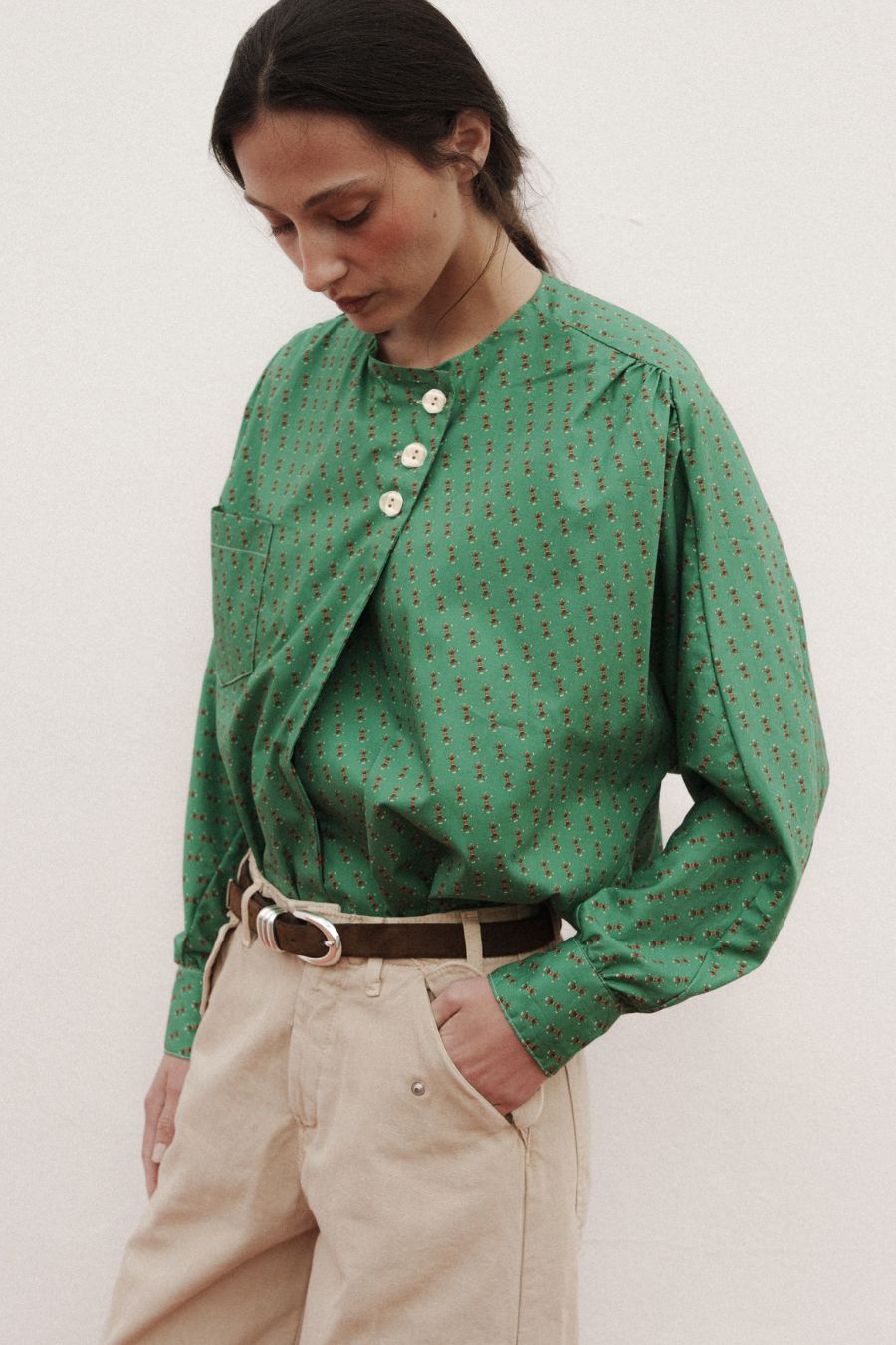 CAMISA HATI VERDE Shirts & Tops Himba Collection 