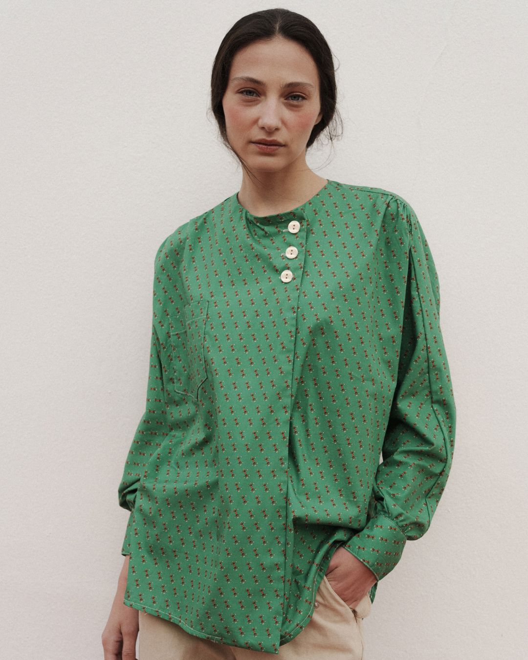 CAMISA HATI VERDE Shirts & Tops Himba Collection 