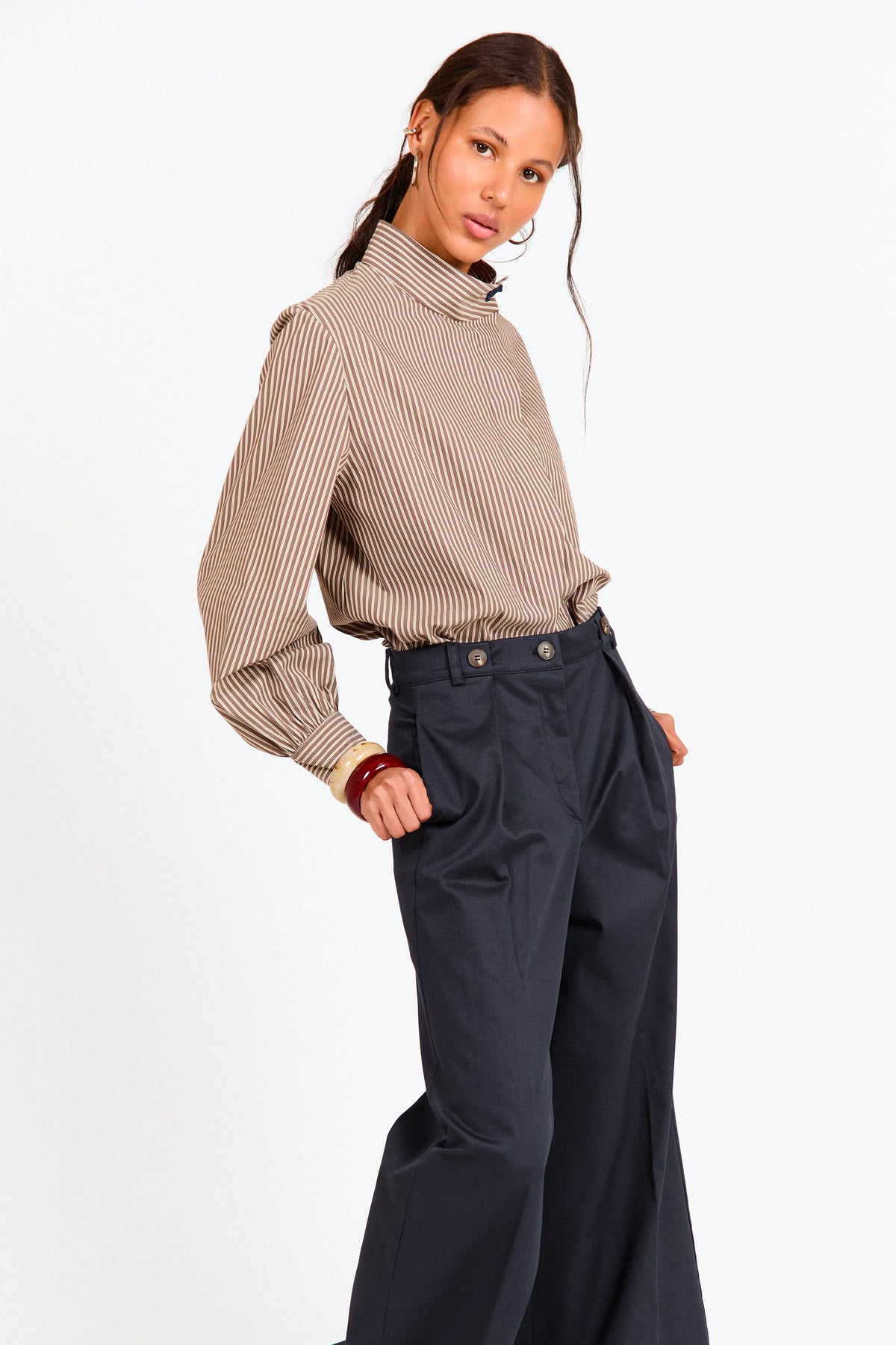 CAMISA KIOTO MARRON Shirts & blouses Werit 