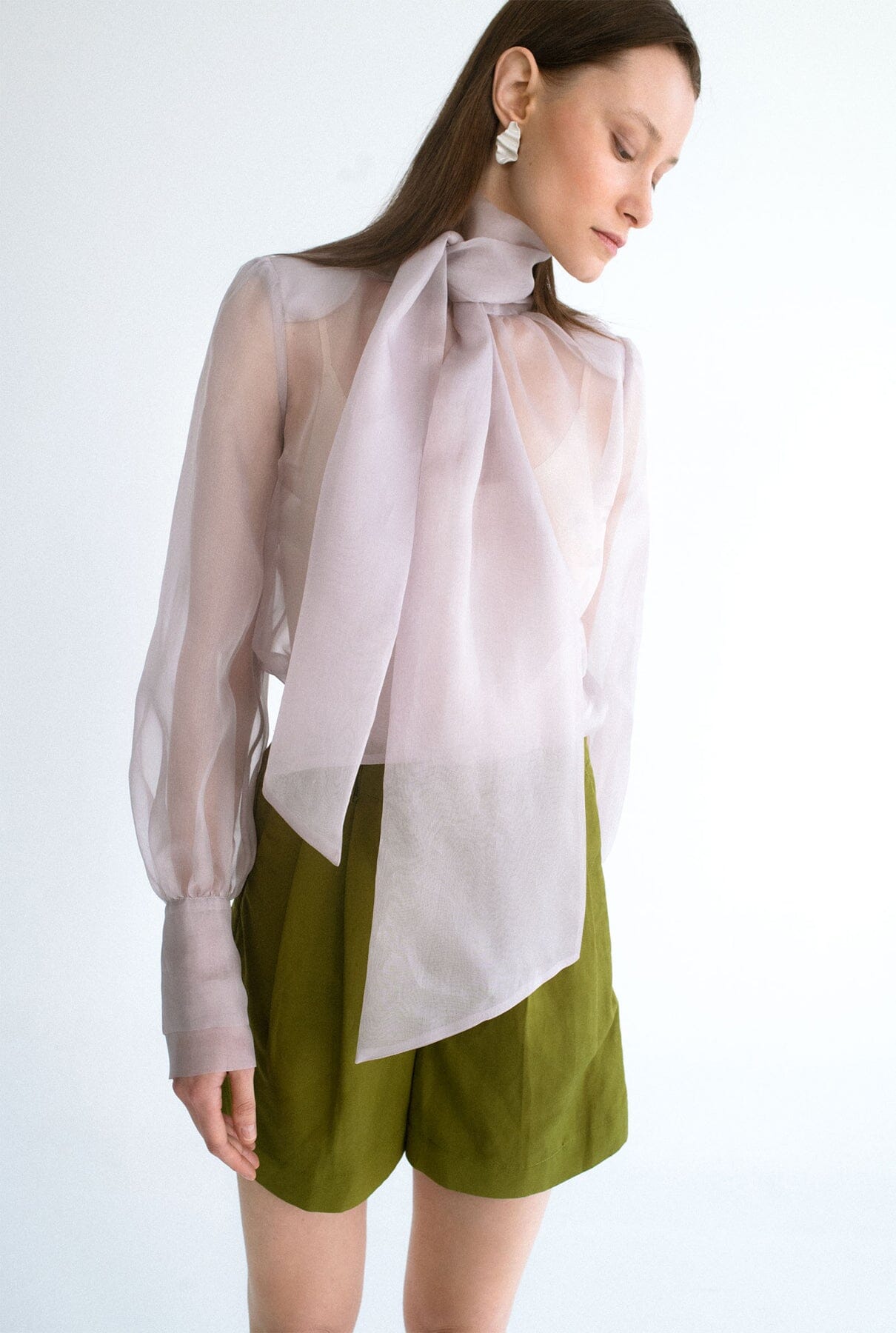 Camisa lazada gris claro Shirts & blouses Miguel Marinero 