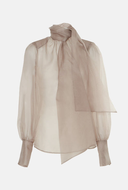 Camisa lazada gris Shirts & blouses Miguel Marinero 