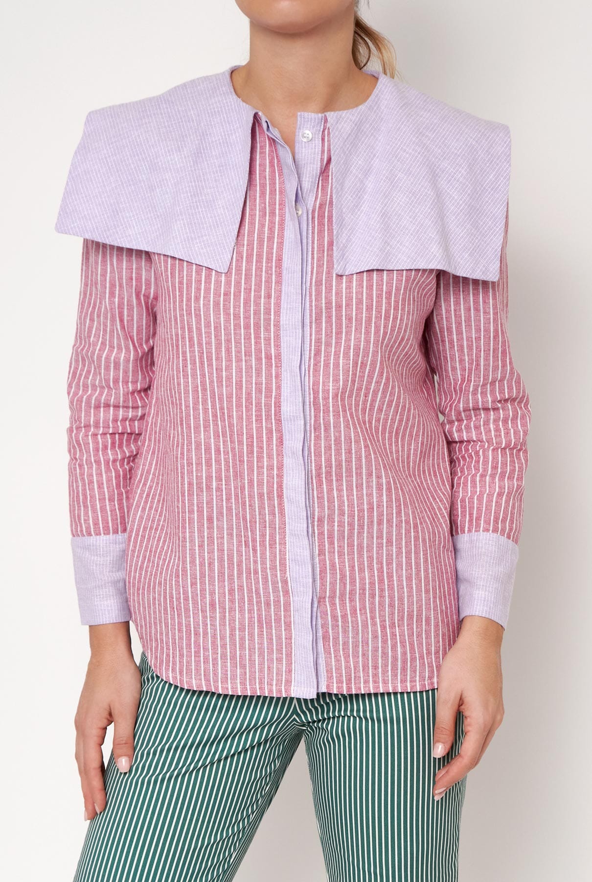 Camisa Loulou rosa/lila Shirts & blouses Vano Studio 