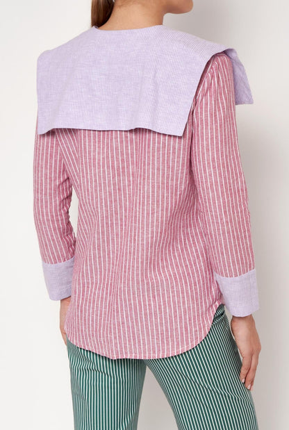 Camisa Loulou rosa/lila Shirts & blouses Vano Studio 