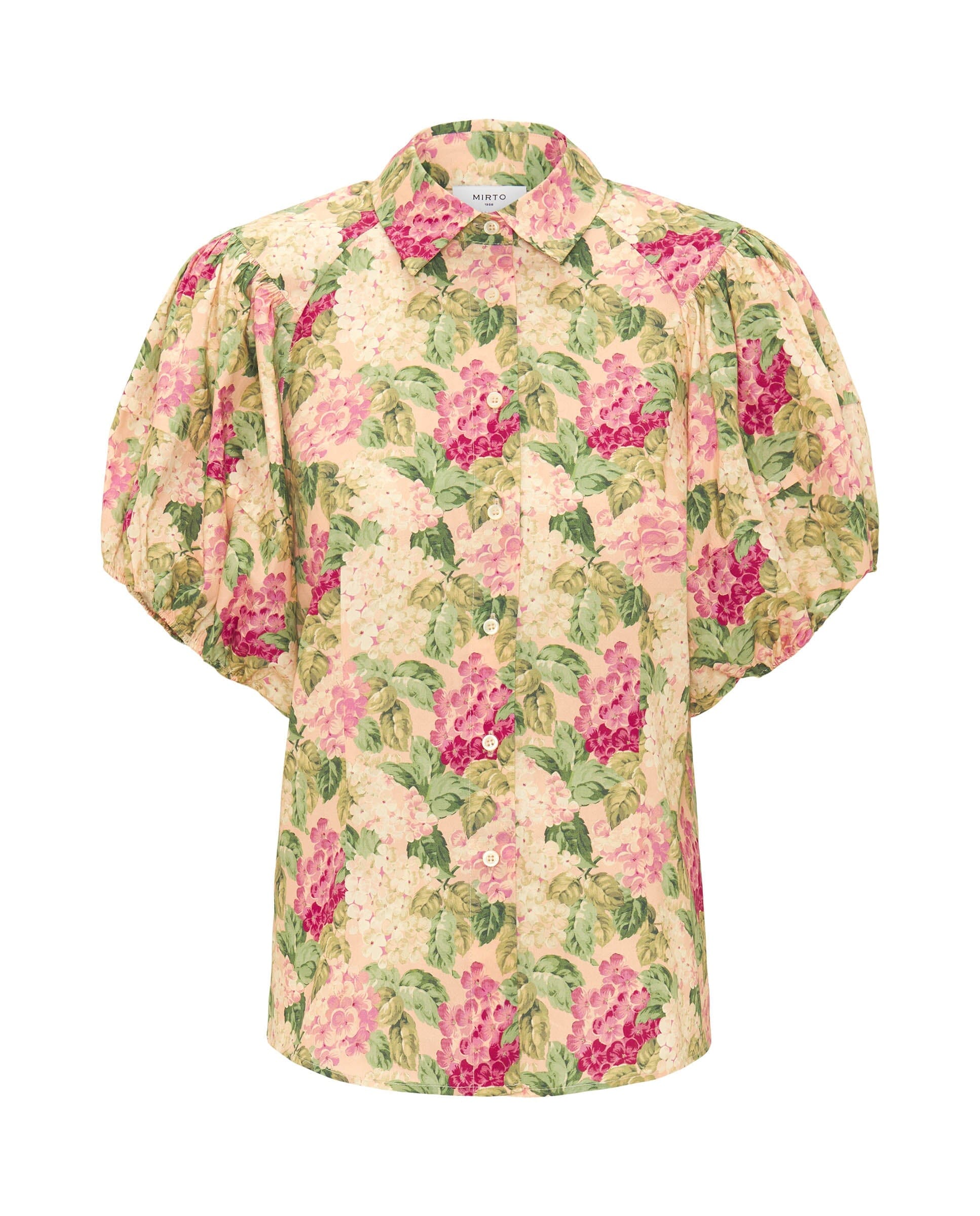 Camisa manga corta estampado floral algodón Shirts & blouses Mirto 