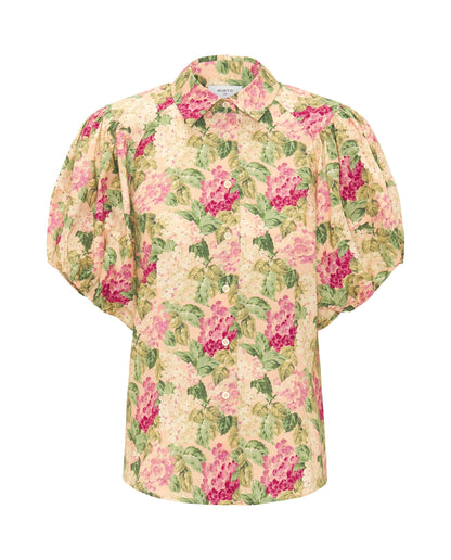 Camisa manga corta estampado floral algodón Shirts & blouses Mirto 