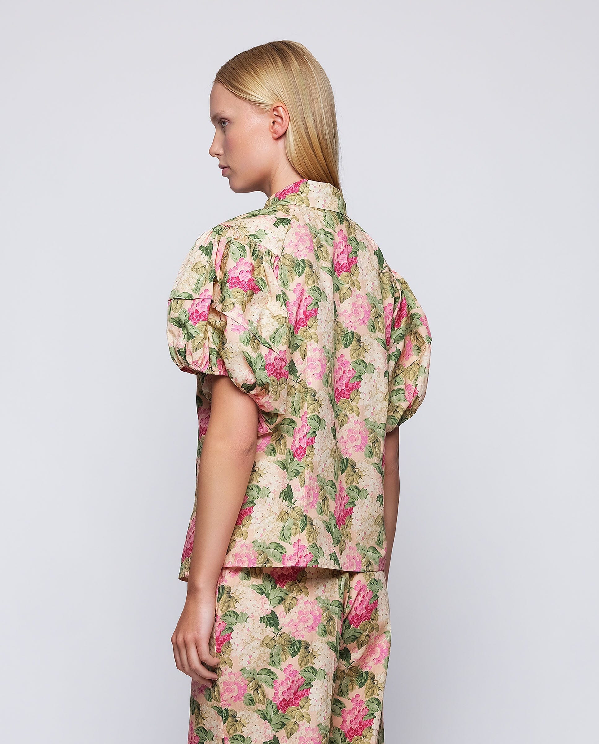 Camisa manga corta estampado floral algodón Shirts & blouses Mirto 
