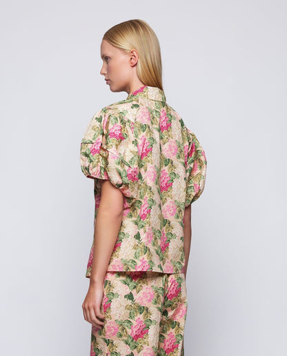 Camisa manga corta estampado floral algodón Shirts & blouses Mirto 