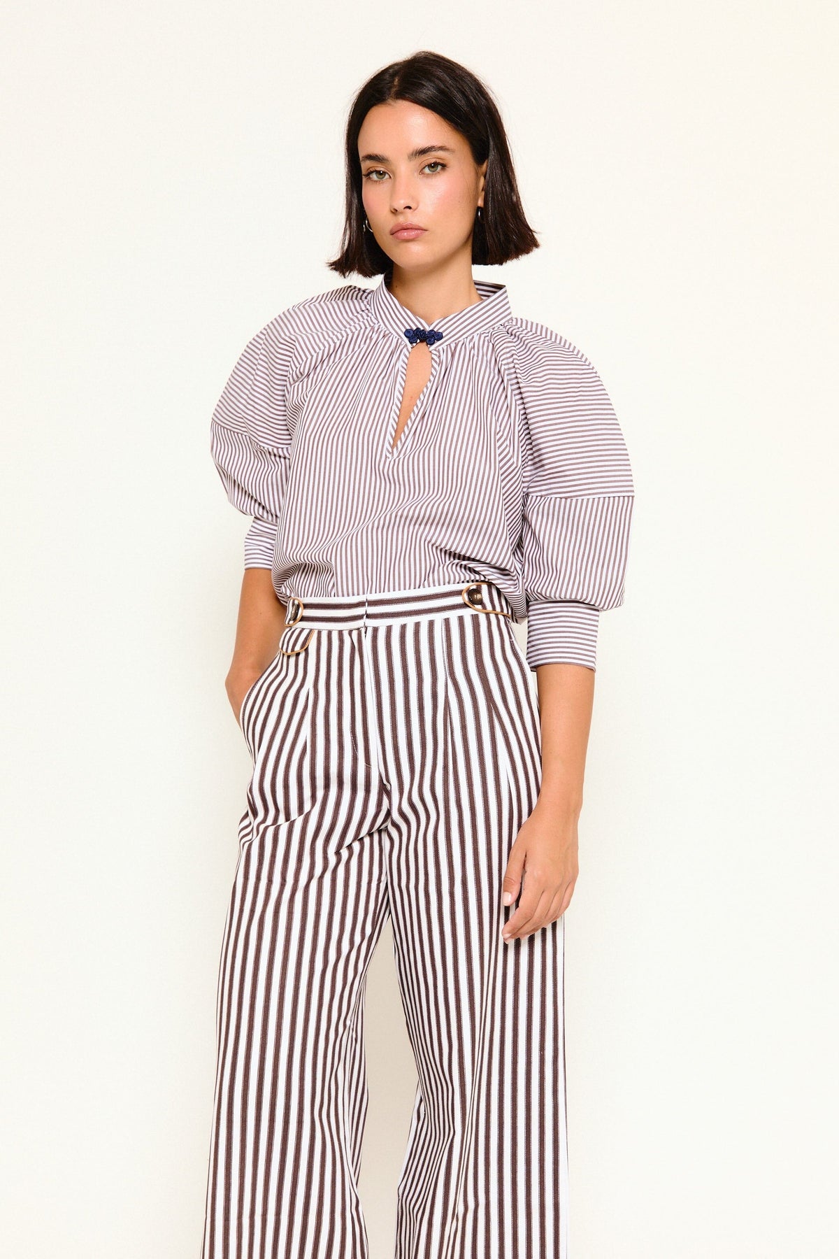Camisa Mara Marrón · Werit · vista 2