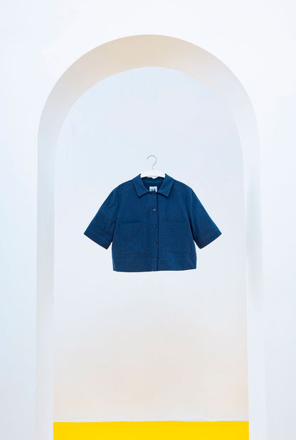 CAMISA MARELLA CORTA AZUL Shirts & Blouses SOY FASCINANTE 