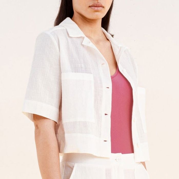 CAMISA MARELLA CORTA BLANCO Shirts & Blouses SOY FASCINANTE 