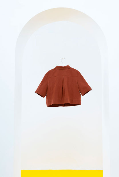 CAMISA MARELLA CORTA MARRÓN Shirts & blouses SOY FASCINANTE 