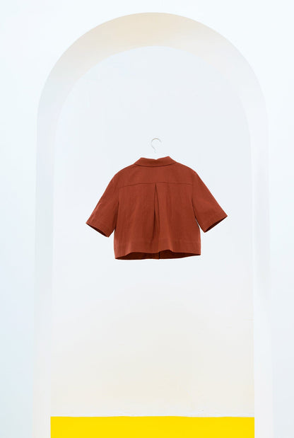 CAMISA MARELLA CORTA MARRÓN Shirts & blouses SOY FASCINANTE 
