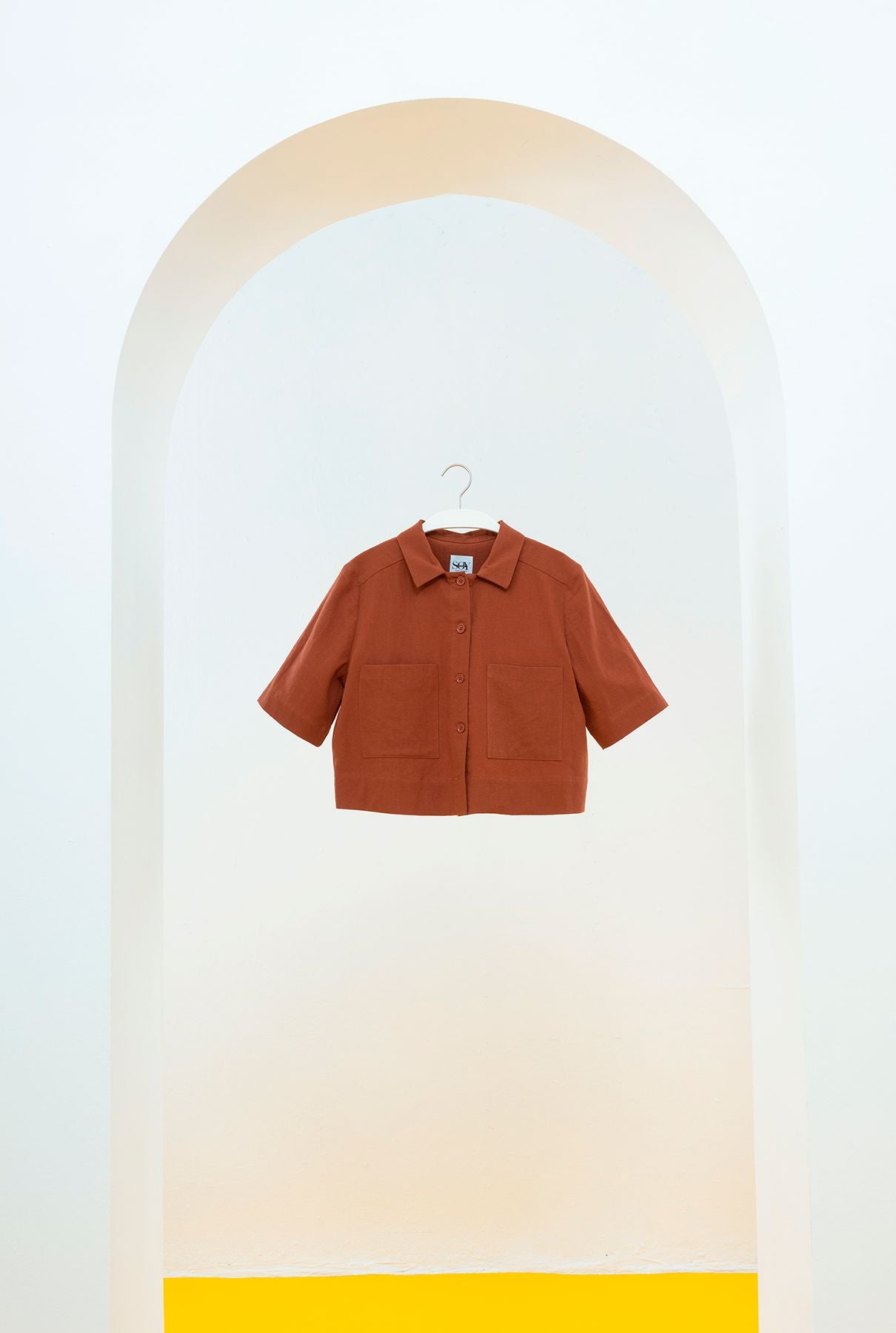 CAMISA MARELLA CORTA MARRÓN Shirts & blouses SOY FASCINANTE 