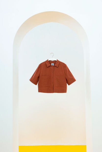 CAMISA MARELLA CORTA MARRÓN Shirts & blouses SOY FASCINANTE 