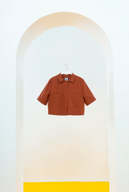 CAMISA MARELLA CORTA MARRÓN Shirts & blouses SOY FASCINANTE 