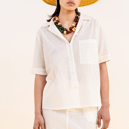CAMISA MARELLA LARGA BLANCO Shirts & Blouses SOY FASCINANTE 