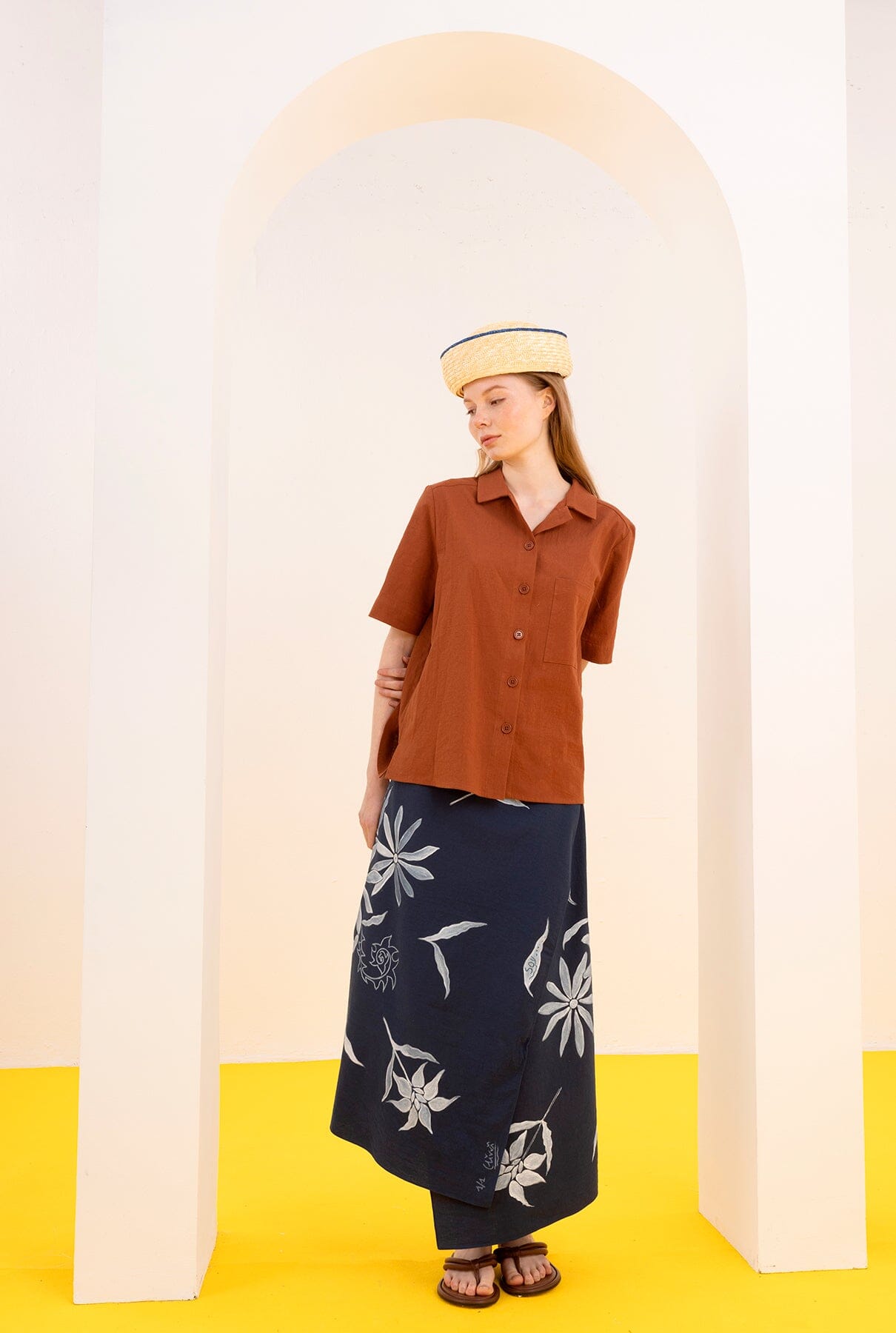 CAMISA MARELLA LARGA MARRÓN Shirts & Blouses SOY FASCINANTE 