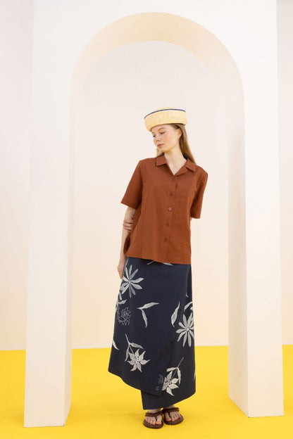 CAMISA MARELLA LARGA MARRÓN Shirts & Blouses SOY FASCINANTE 