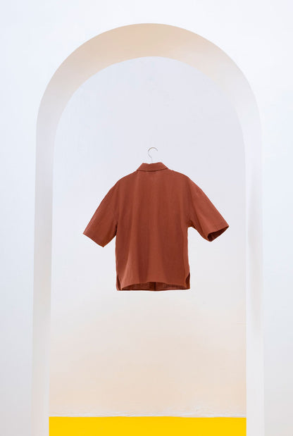 CAMISA MARELLA LARGA MARRÓN Shirts & Blouses SOY FASCINANTE 