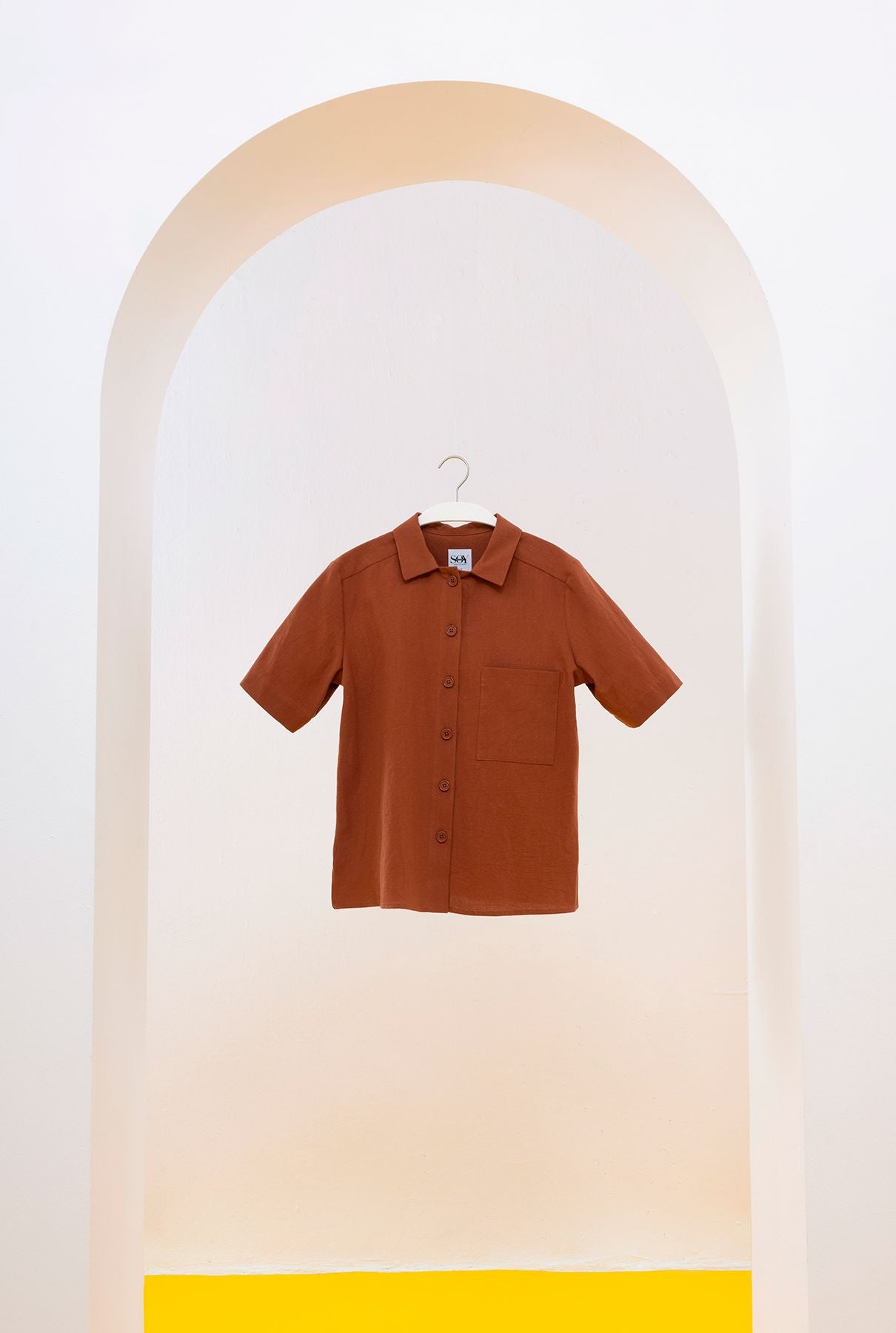 CAMISA MARELLA LARGA MARRÓN Shirts & Blouses SOY FASCINANTE 