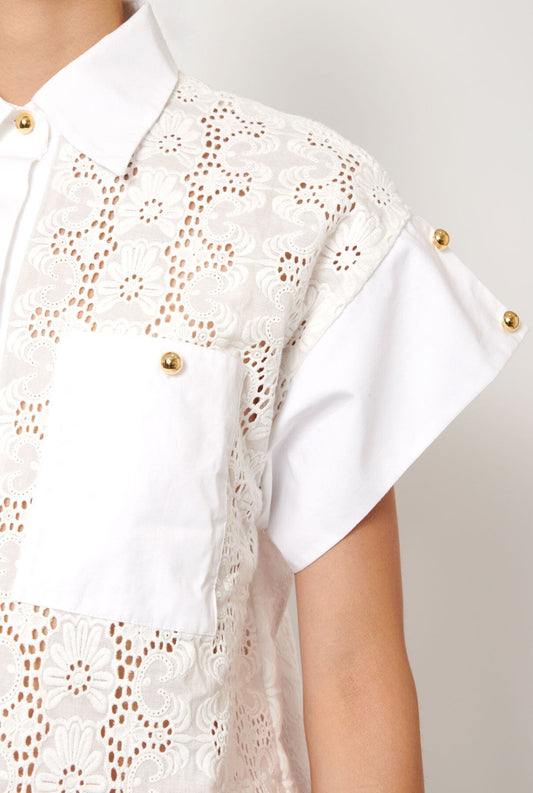 Camisa Margarita Blanca Shirts & blouses Iki Essentials 