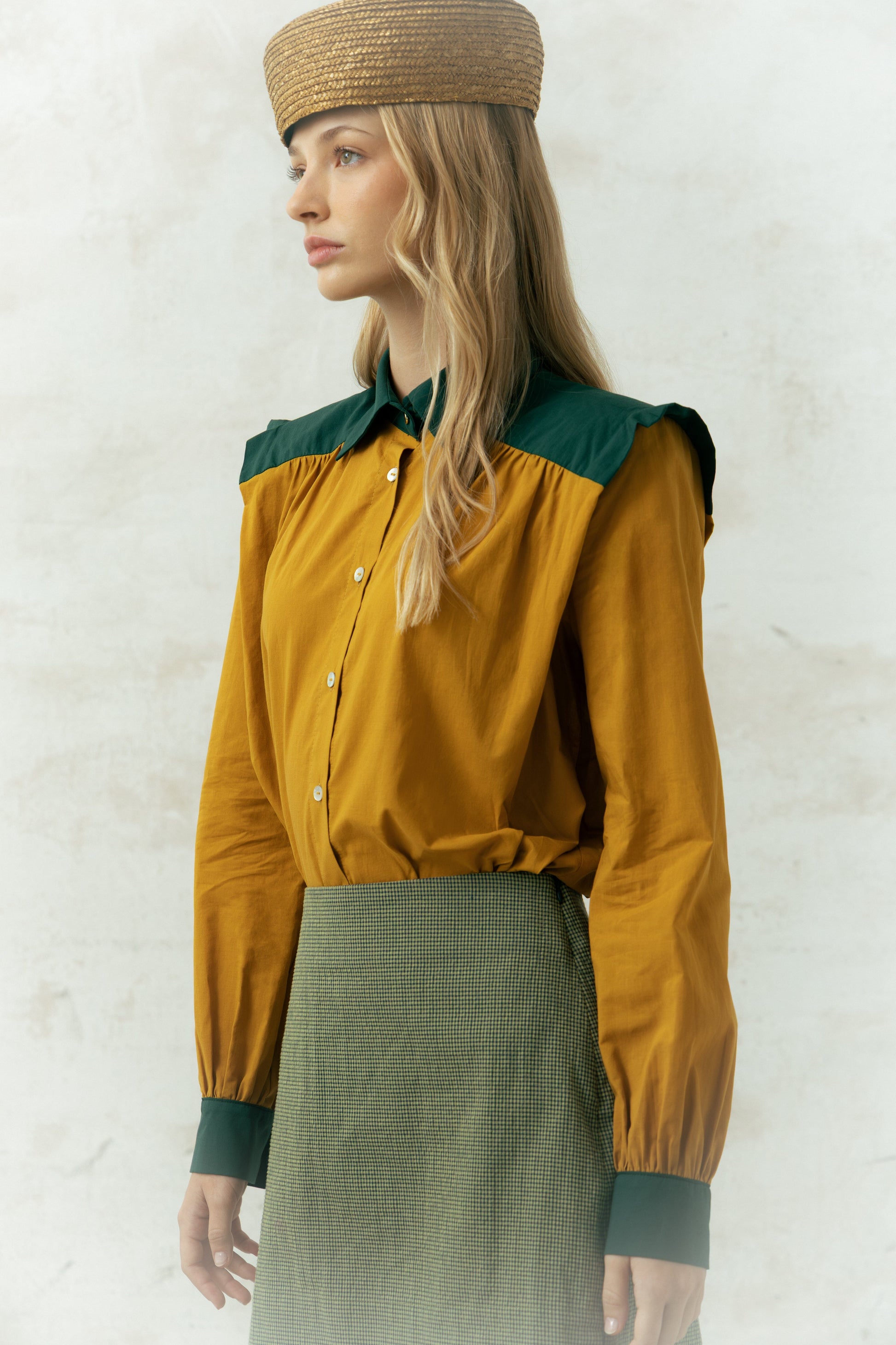Camisa Marieta Duo Mostaza Shirts & blouses Julise Magon 