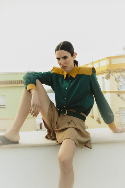 Camisa Marieta Duo Verde Shirts & blouses Julise Magon 