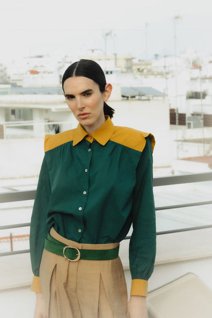 Camisa Marieta Duo Verde Shirts & blouses Julise Magon 