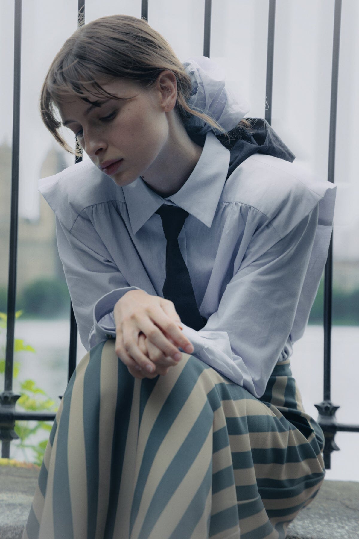 Camisa Marieta oxford azul Camisas Julise Magon 