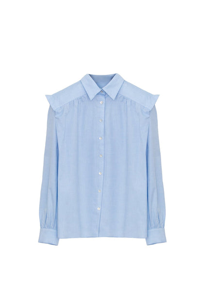 Camisa Marieta oxford azul Camisas Julise Magon 