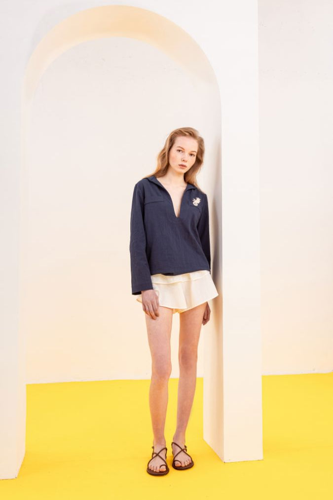 CAMISA MARINERA AZUL Shirts & Blouses SOY FASCINANTE 