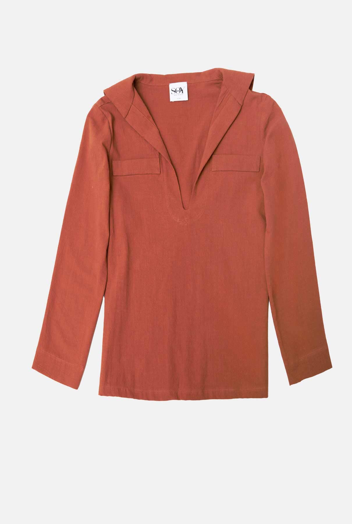 CAMISA MARINERA MARRÓN Shirts & Blouses SOY FASCINANTE 
