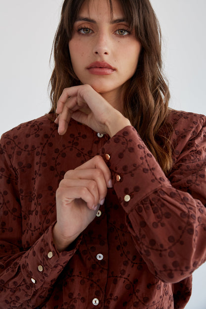 Camisa Marisa marrón · Julise Magon · vista 4