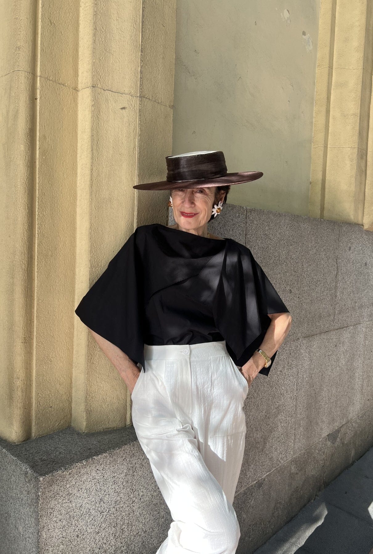 Camisa pañuelo popelín negra Shirts & blouses Iki Essentials 
