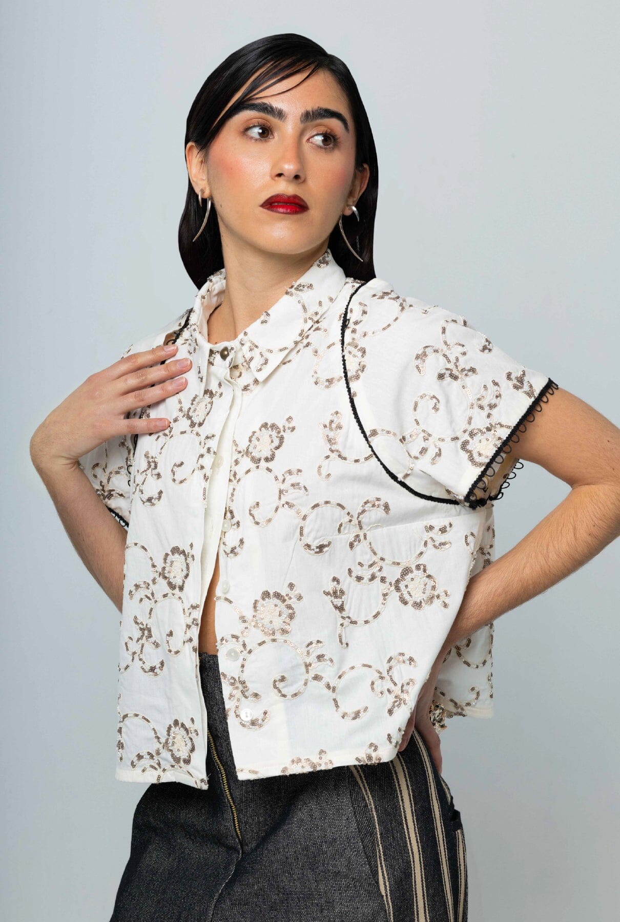 Camisa pedrería desmontable Shirts & blouses E.R.A.X. 