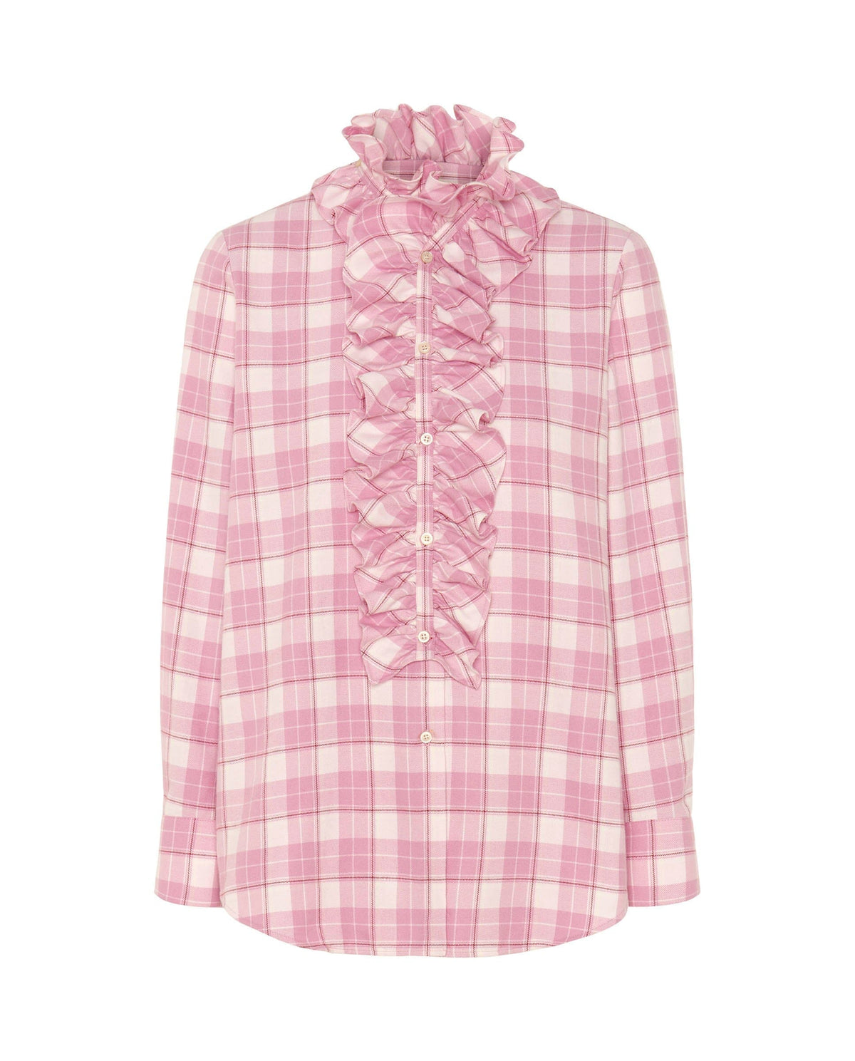 Camisa rosa de cuadros franela Shirts Mirto 