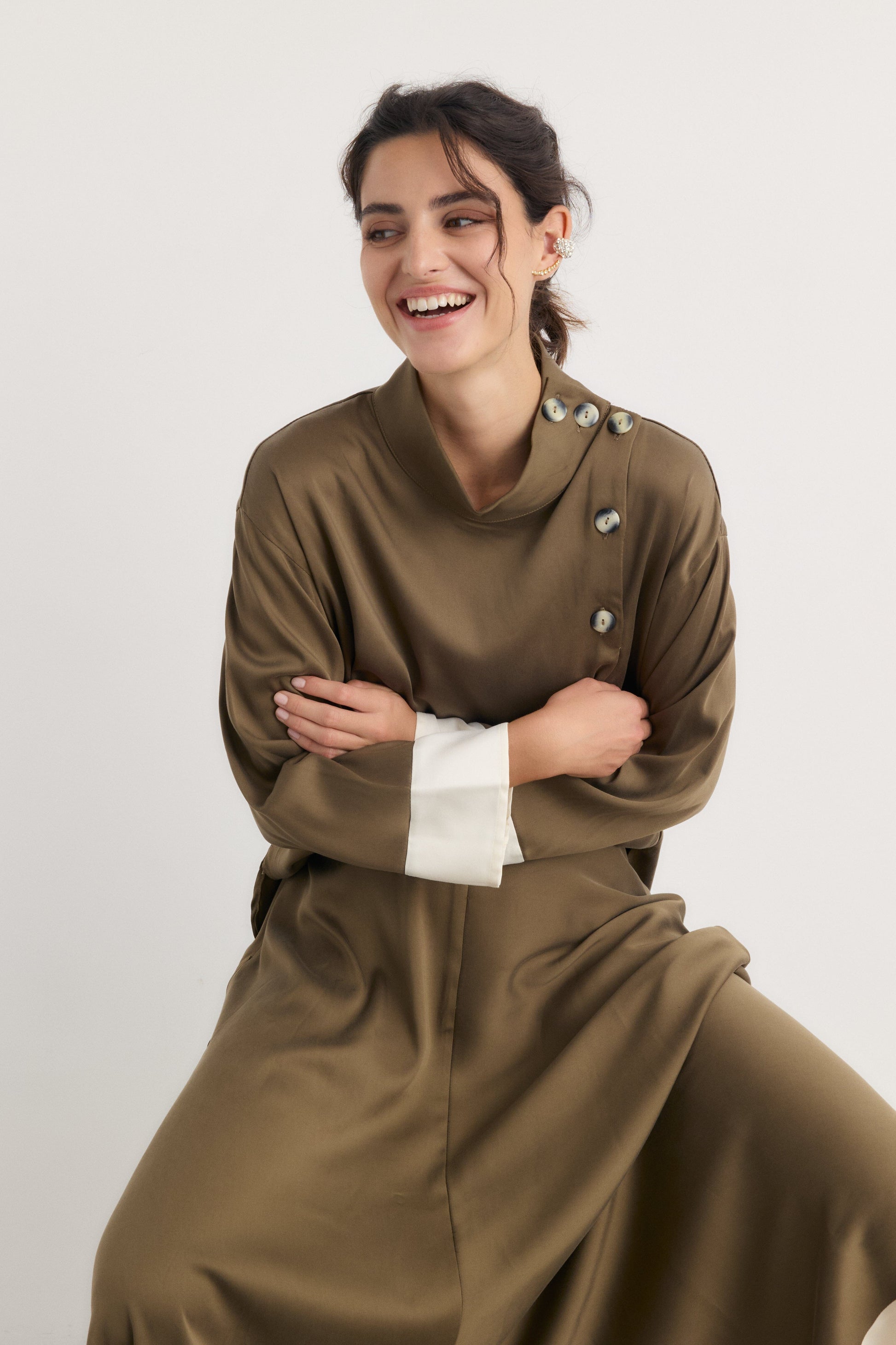 Camisa Saba verde - Preorder Shirts & Blouses Galcon Studio 