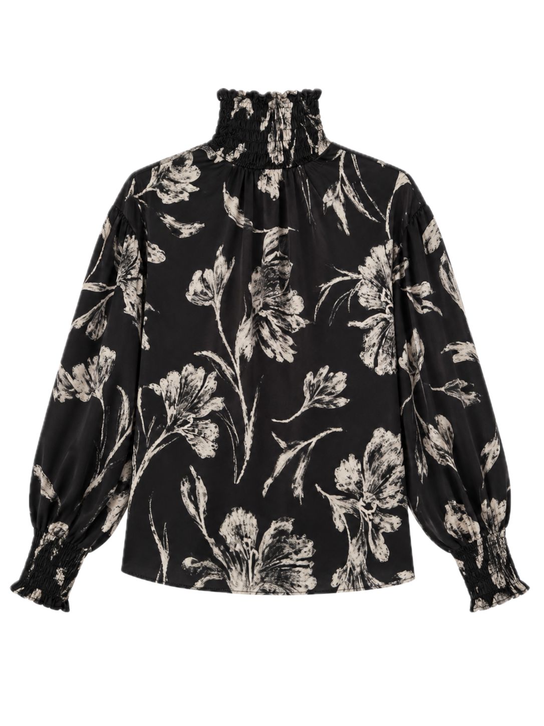 Camisa Soco Flores Negra Shirts & blouses Julise Magon 