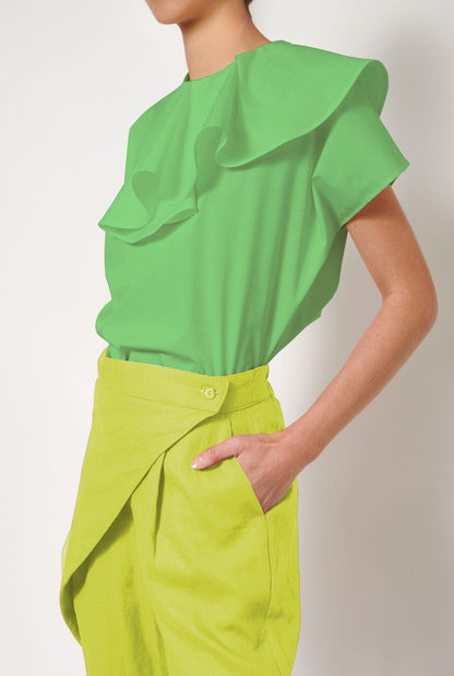 Camisa Valentina verde Shirts & blouses Iki Essentials 