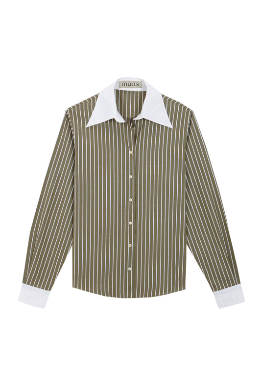 CAMISA VERDE RAYAS BLANCAS Shirts & Blouses MANS 